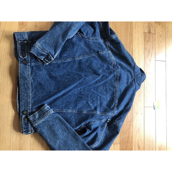 Gap Vintage Denim Jean Jacket Size Medium Zip Button Combo 1990's - Picture 15 of 16